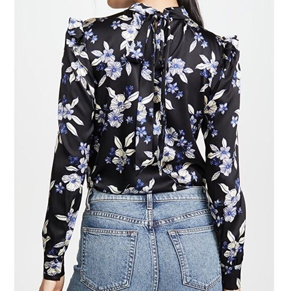 NWT Veronica Beard Floral Silk blouse - Picture 4 of 8